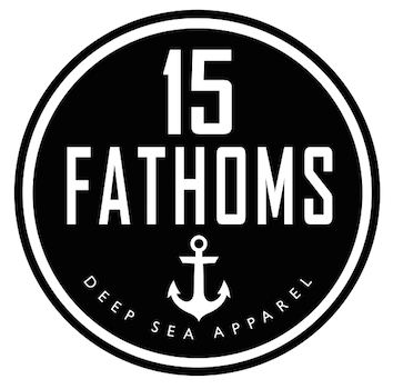 15 Fathoms Deep Sea apparel logo