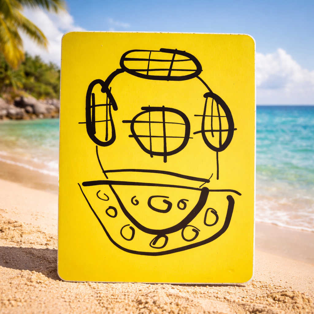 Caution Diver