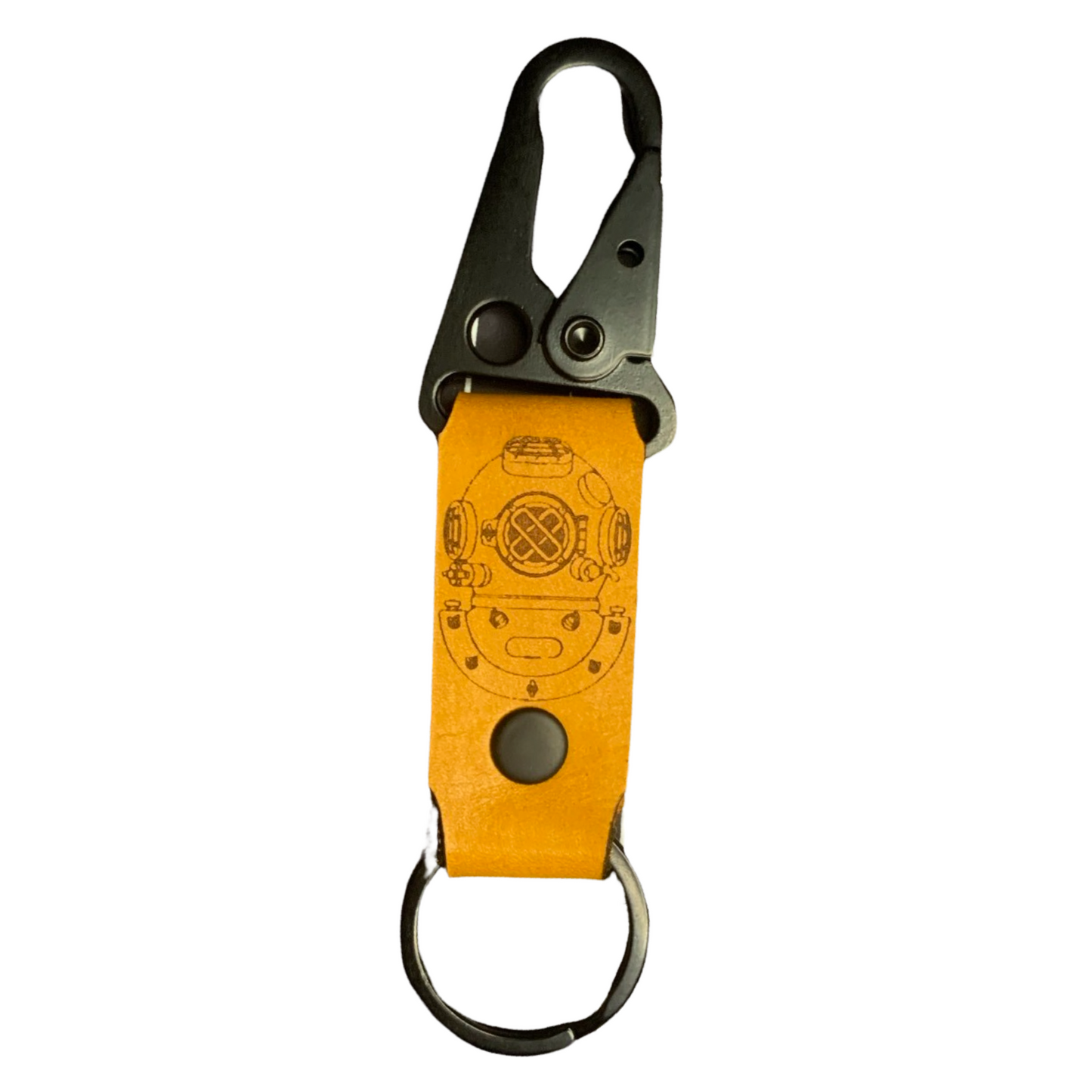 Deep Sea Leather Keychain