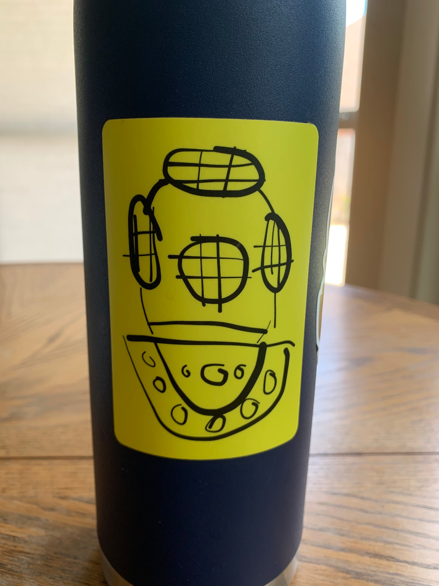 These bright, caution yellow stickers feature an eye-catching design that is sure to make a statement on a water bottle, scuba tank or surfboard. Now available in buddy pairs!