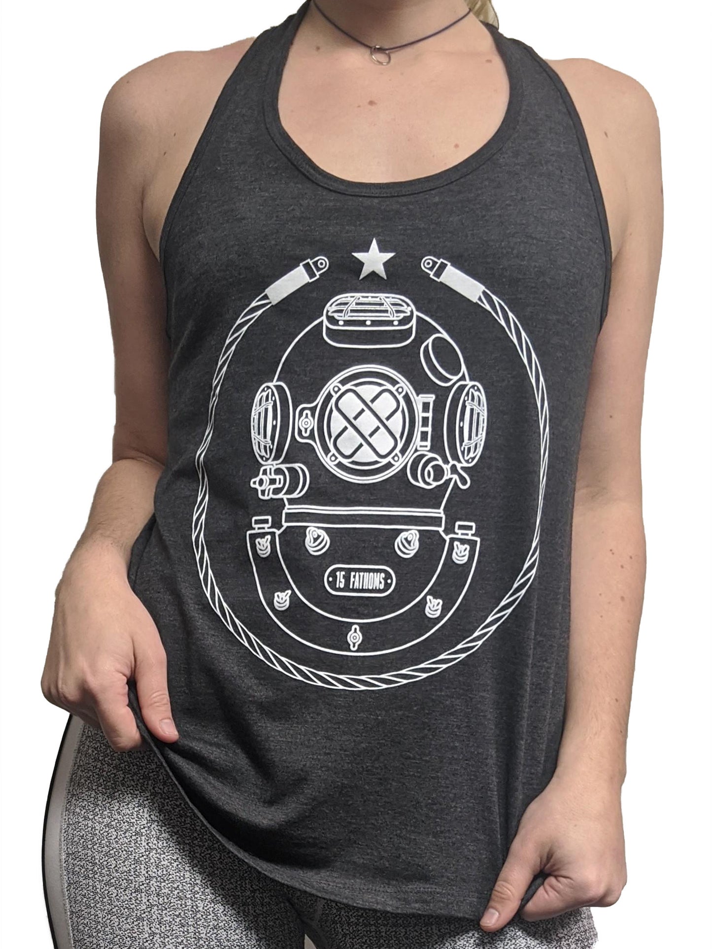 Women's Iconic MK-5 Racerback Tank Top - Grey