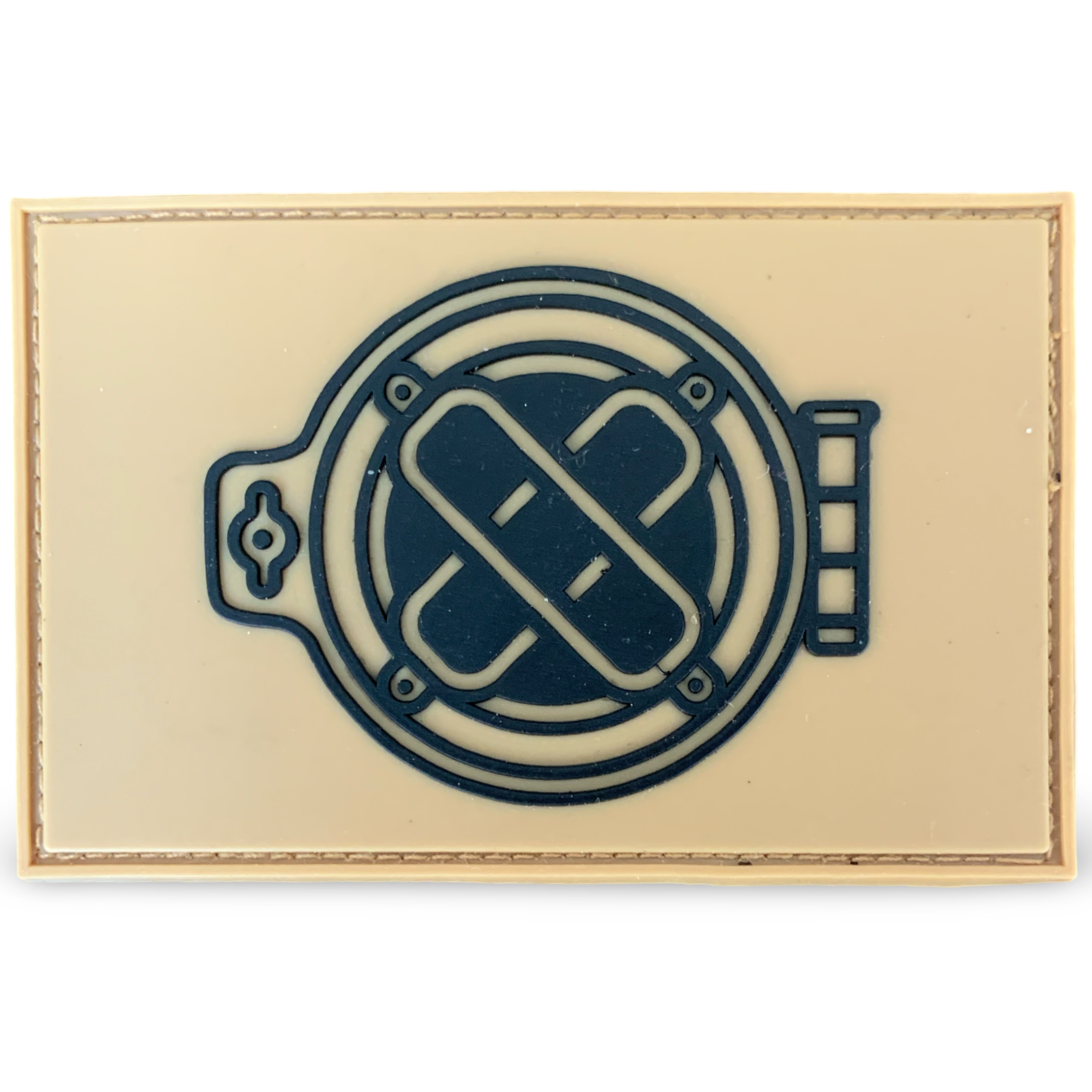 MK-5 Faceplate Patch - image of faceplate made from PVC with velcro backing