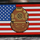 Our new American flag patch is here to stay. Its patriotic and features out Mark-5 diving helmet. grab one today! 