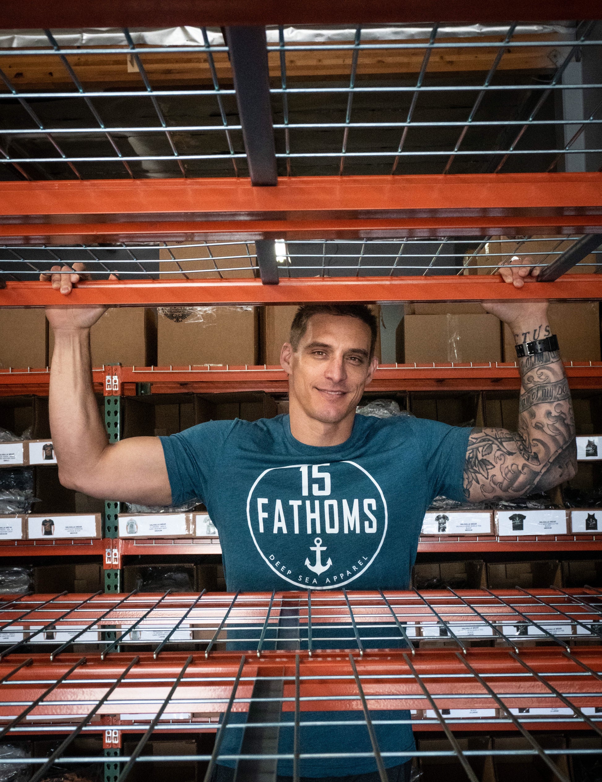 Our official logo and our very first design, this classic tee is soft, lightweight, and versatile.  This design is a piece of 15 Fathoms history.  Created in Hawaii in 2015, this design represents strength, loyalty, and an immense love for the ocean.  We’ve updated the design and are now using higher quality materials.  Don't miss out on owning a piece of 15 Fathoms history.  
