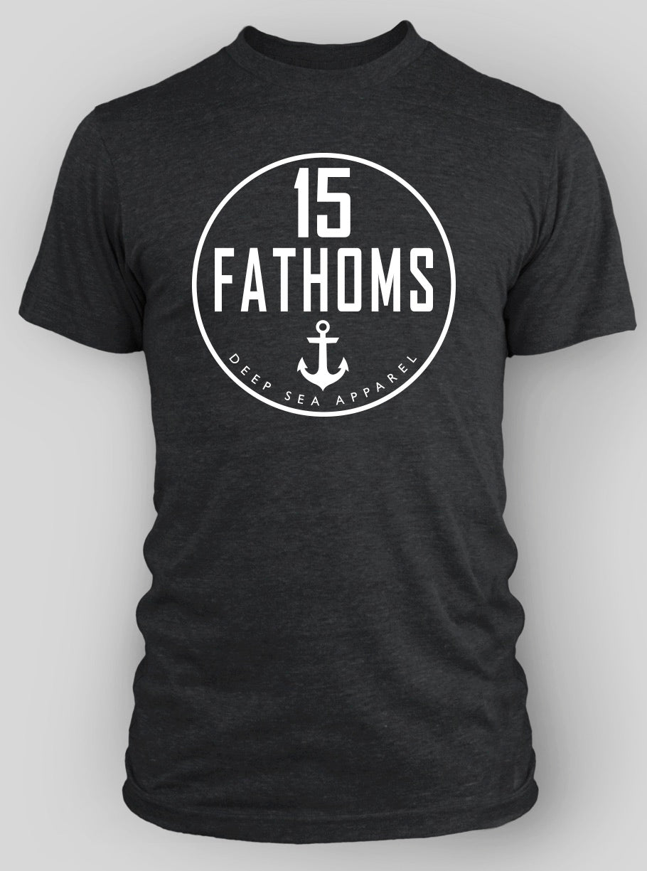 Our official logo and our very first design, this classic tee is soft, lightweight, and versatile.  This design is a piece of 15 Fathoms history.  Created in Hawaii in 2015, this design represents strength, loyalty, and an immense love for the ocean.  We’ve updated the design and are now using higher quality materials.  Don't miss out on owning a piece of 15 Fathoms history.  