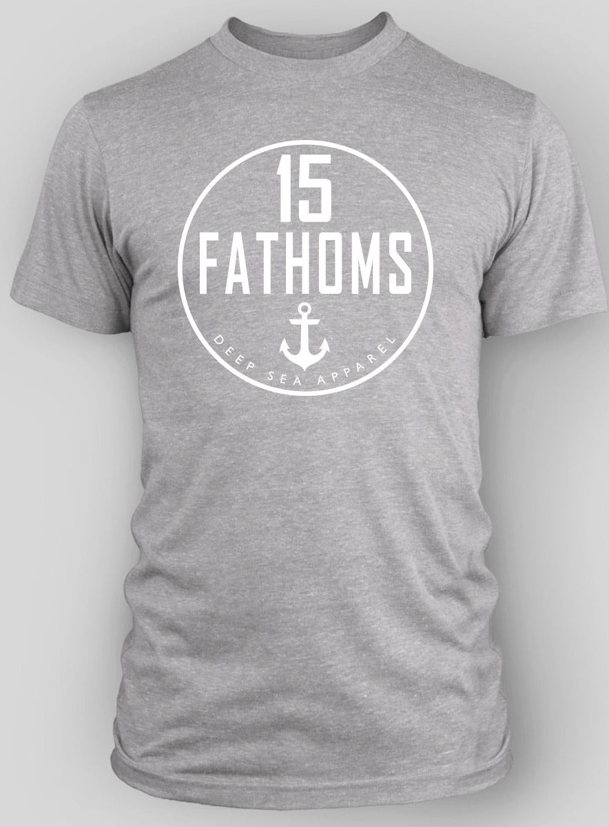Our official logo and our very first design, this classic tee is soft, lightweight, and versatile.  This design is a piece of 15 Fathoms history.  Created in Hawaii in 2015, this design represents strength, loyalty, and an immense love for the ocean.  We’ve updated the design and are now using higher quality materials.  Don't miss out on owning a piece of 15 Fathoms history.  
